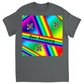 Bee Amazing Rainbow Unisex Adult T-Shirt Charcoal Shirts & Tops apparel