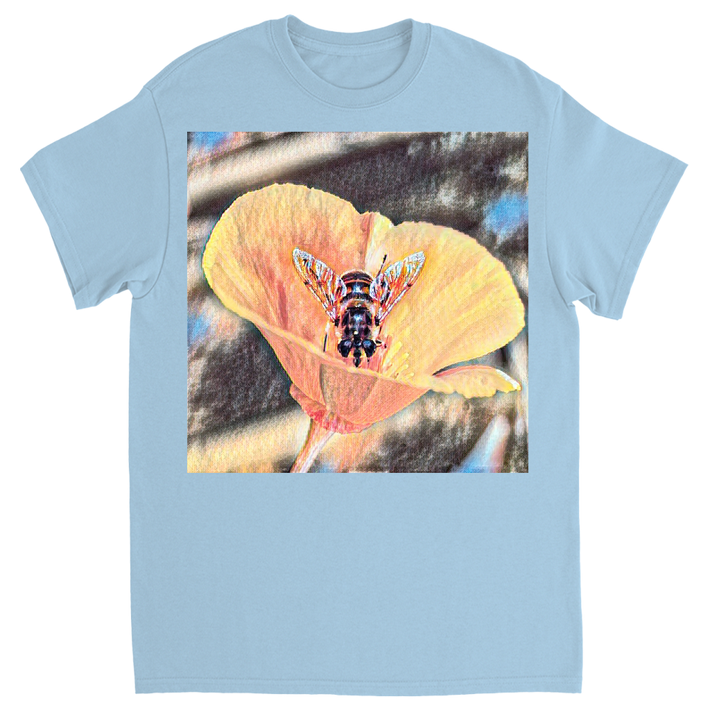 Painted Here's Looking at You Bee Unisex Adult T-Shirt Light Blue Shirts & Tops