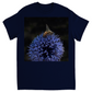 Bee on a Purple Ball Flower Unisex Adult T-Shirt Navy Blue Shirts & Tops apparel