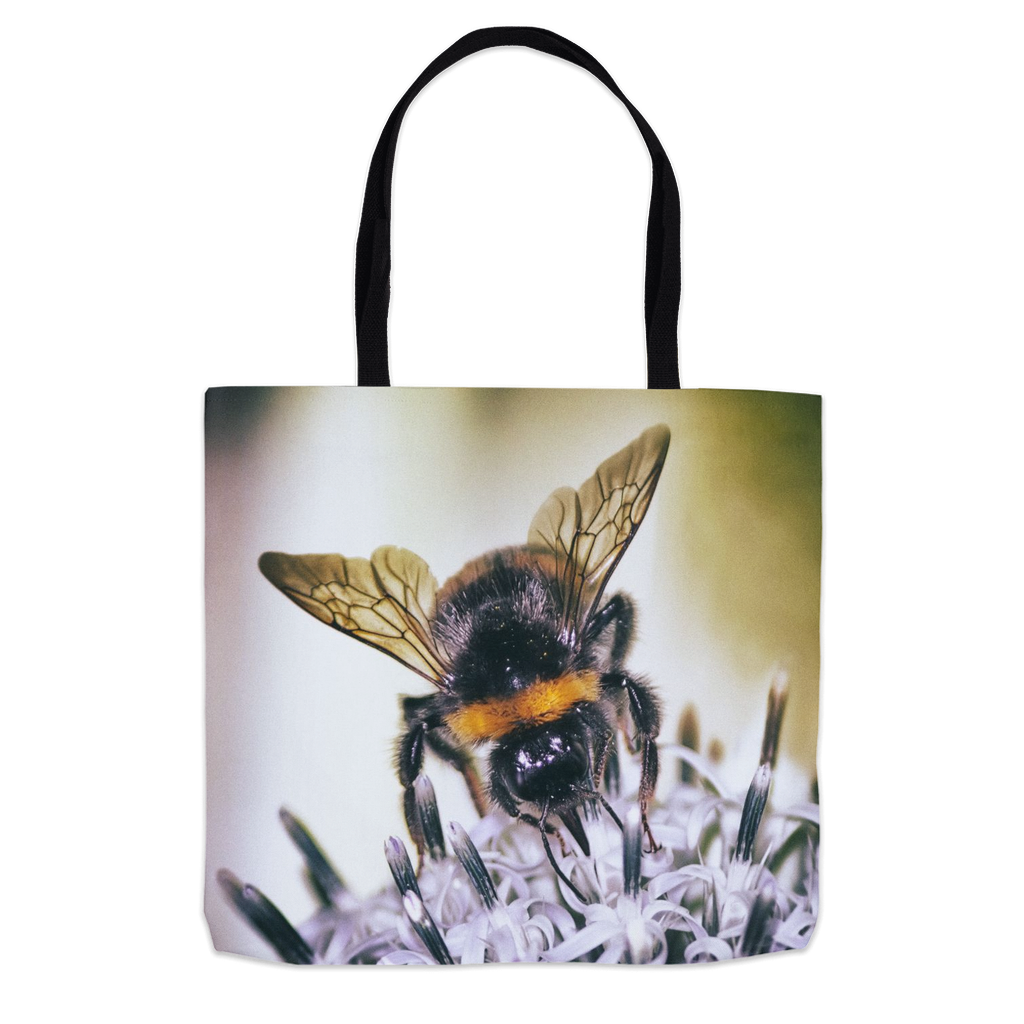 Top of the Dangerous World Bee Tote Bag 16x16 inch Shopping Totes bee tote bag gift for bee lover gifts original art tote bag totes zero waste bag