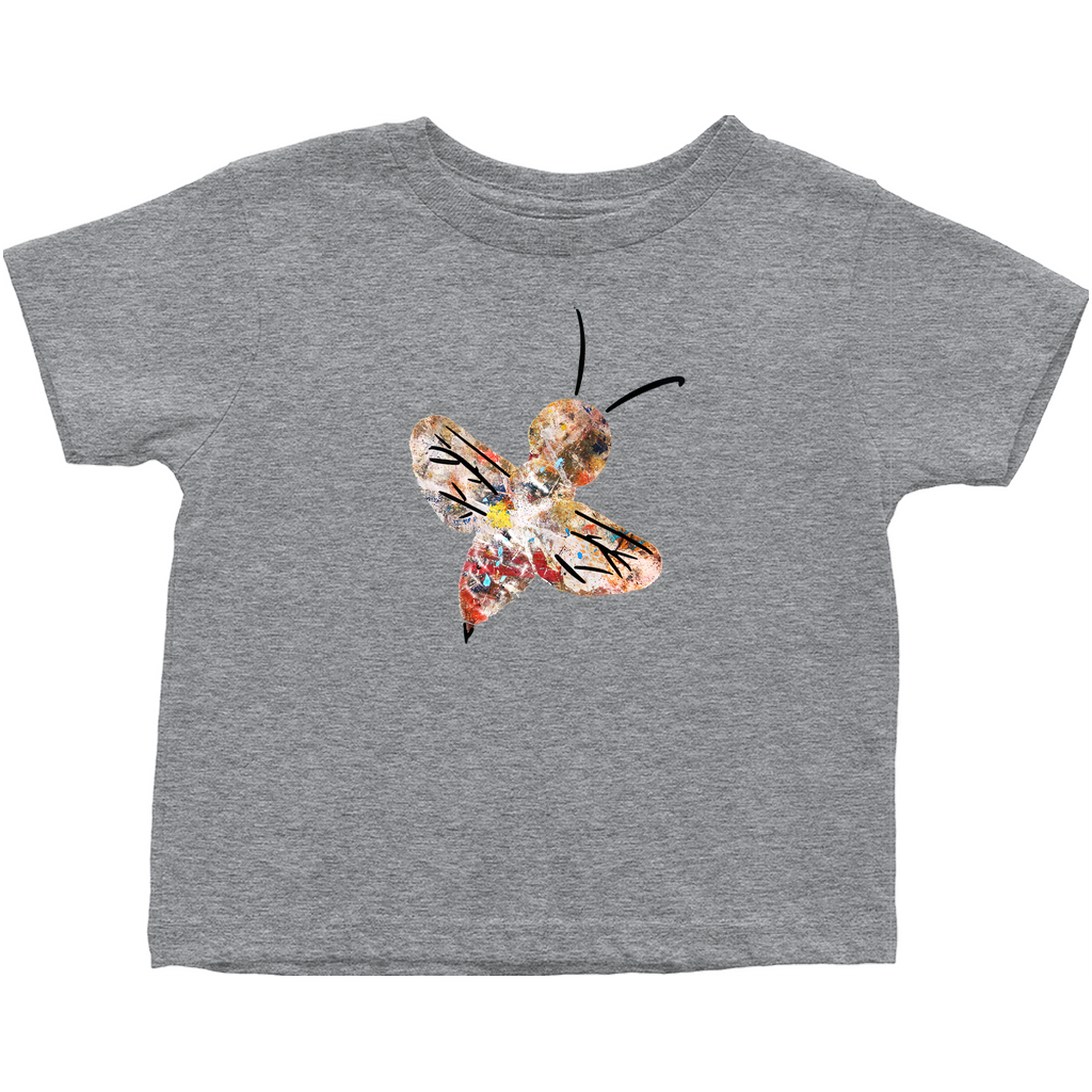 Abstract Crayon Bee Toddler T-Shirt Heather Grey Baby & Toddler Tops apparel