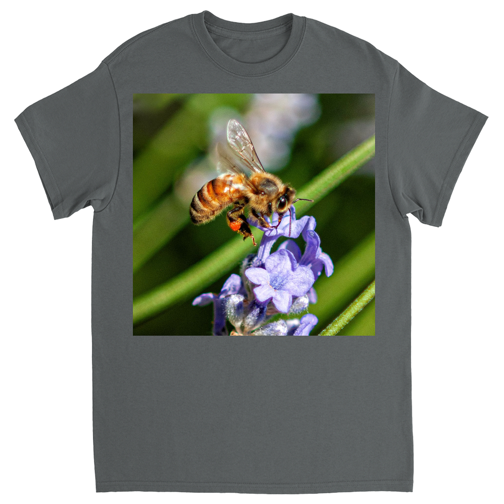 Delicate Job Bee Unisex Adult T-Shirt Charcoal Shirts & Tops apparel