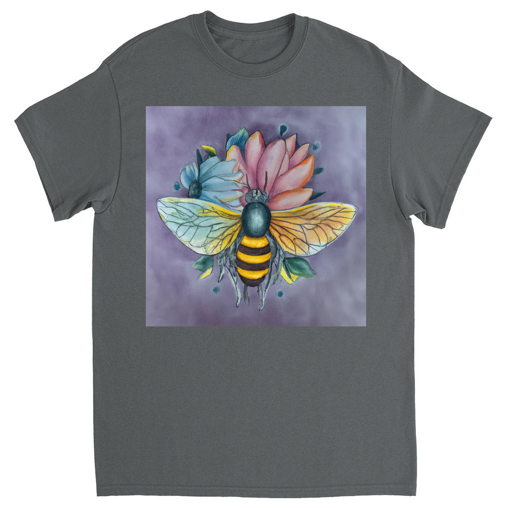 Pastel Dreams Bee Unisex Adult T-Shirt Charcoal Shirts & Tops apparel Pastel Dreams Bee