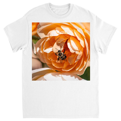 Emerging Bee Unisex Adult T-Shirt White Shirts & Tops apparel
