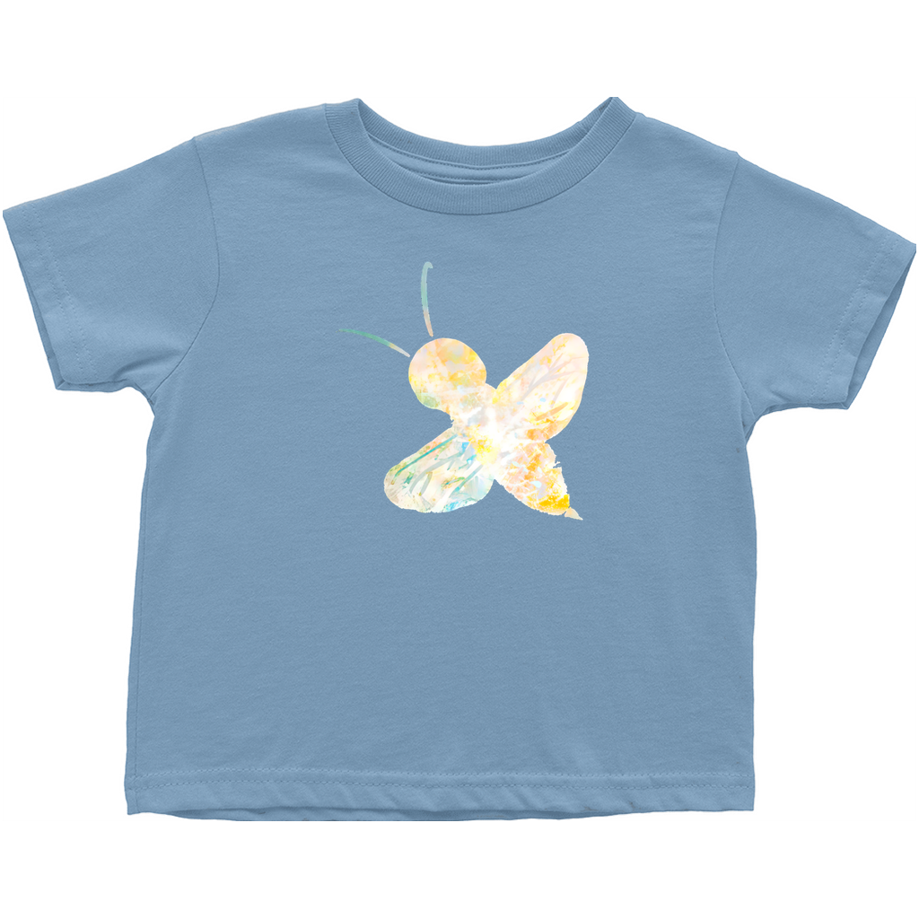 Abstract Sherbet Bee Toddler T-Shirt Light Blue Baby & Toddler Tops apparel
