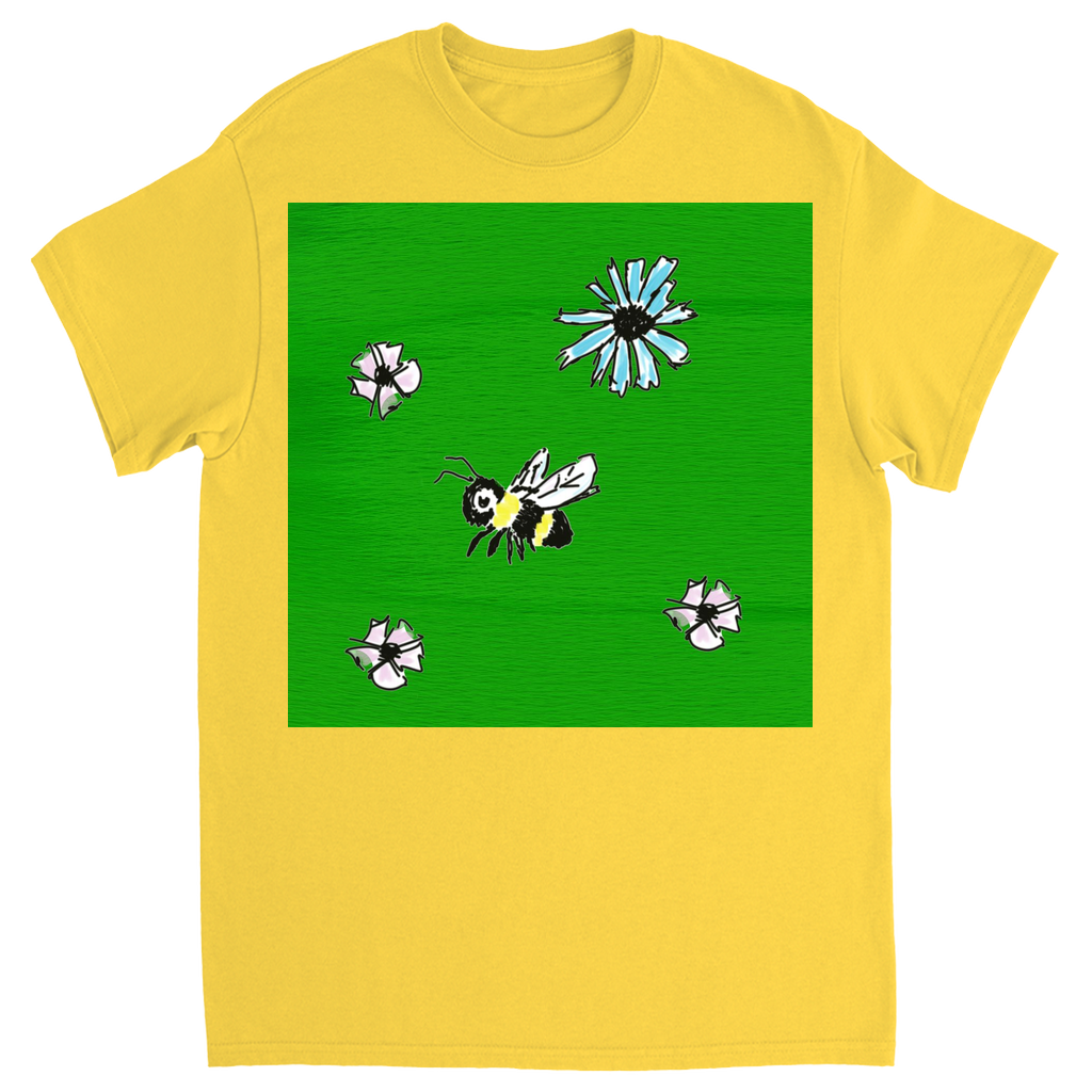 Scratch Drawn Bee 2 T-Shirt Daisy Shirts & Tops apparel Scratch Drawn Bee