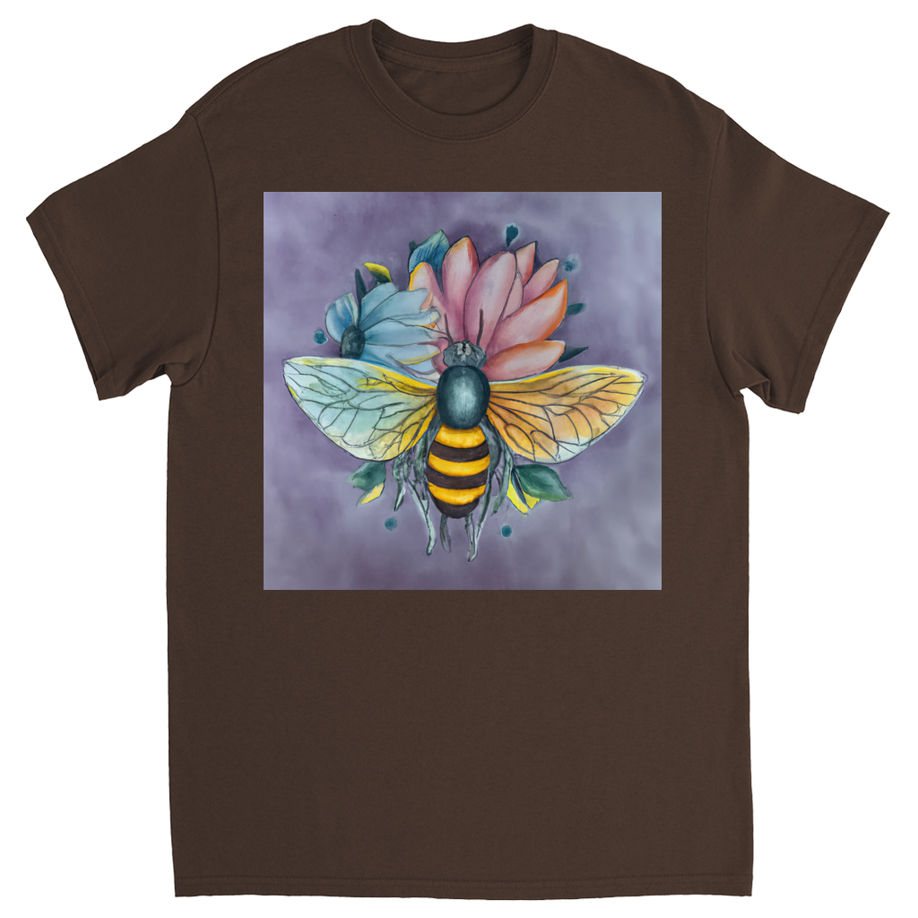 Pastel Dreams Bee Unisex Adult T-Shirt Dark Chocolate Shirts & Tops apparel Pastel Dreams Bee