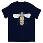 Furry Pet Bee Unisex Adult T-Shirt Navy Blue Shirts & Tops apparel