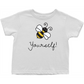 Bee Yourself Toddler T-Shirt White Baby & Toddler Tops apparel