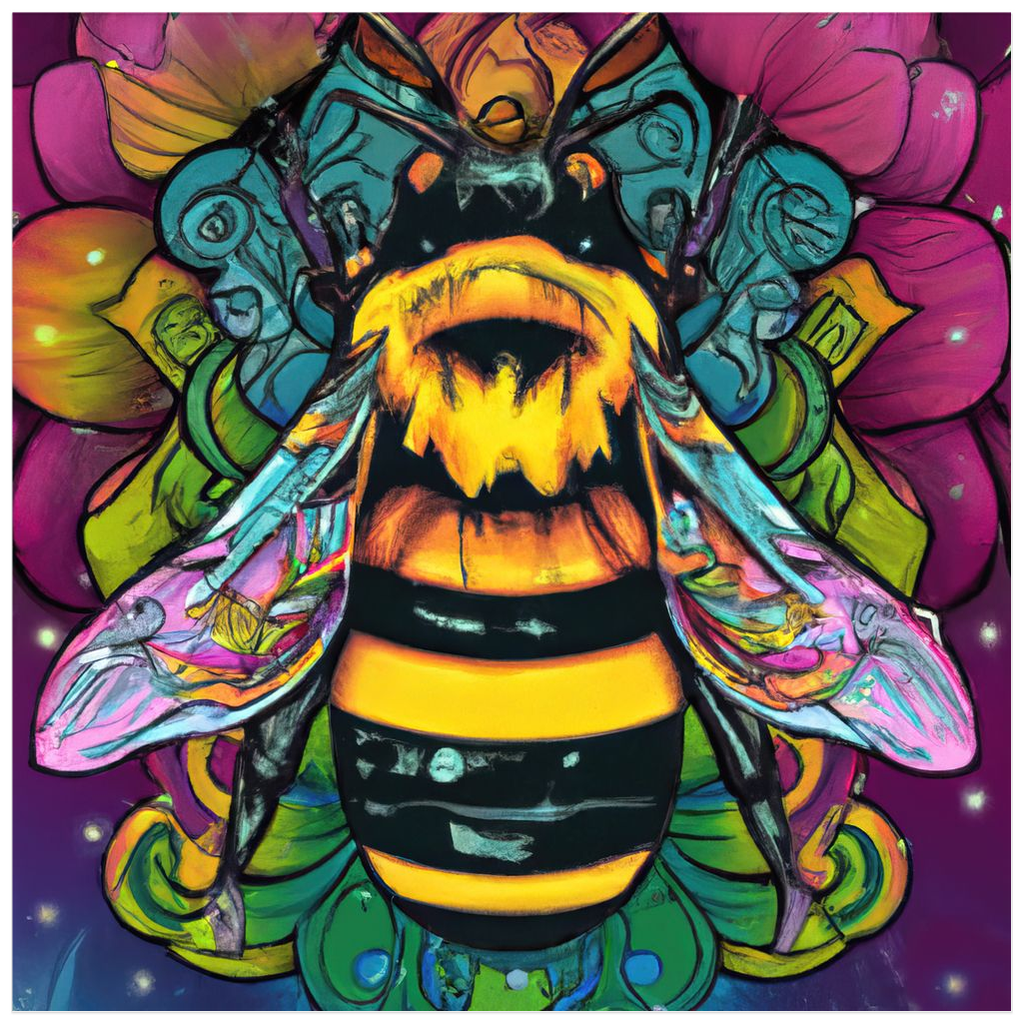 Psychic Bee Poster 20x20 inch 500044 - Home & Garden > Decor > Artwork > Posters, Prints, & Visual Artwork Poster Prints Psychic Bee