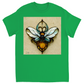 Blue Art Nouveau Bee T-Shirt Irish Green Shirts & Tops apparel Blue Art Nouveau Bee