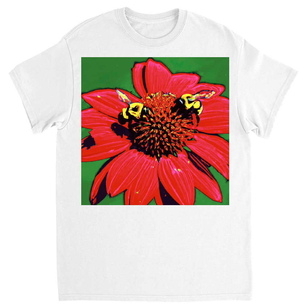 Red Sun Bees T-Shirt White Shirts & Tops apparel Red Sun Bees