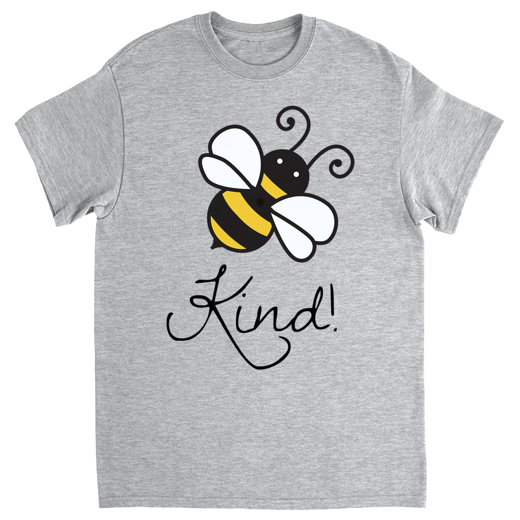 Bee Kind Unisex Adult T-Shirt Sport Grey Shirts & Tops apparel