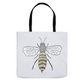 Furry Pet Bee Tote Bag Shopping Totes bee tote bag gift for bee lover gifts original art tote bag totes zero waste bag