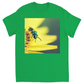 Green Bee Yellow Flower Unisex Adult T-Shirt Irish Green Shirts & Tops apparel Green Bee Yellow Flower
