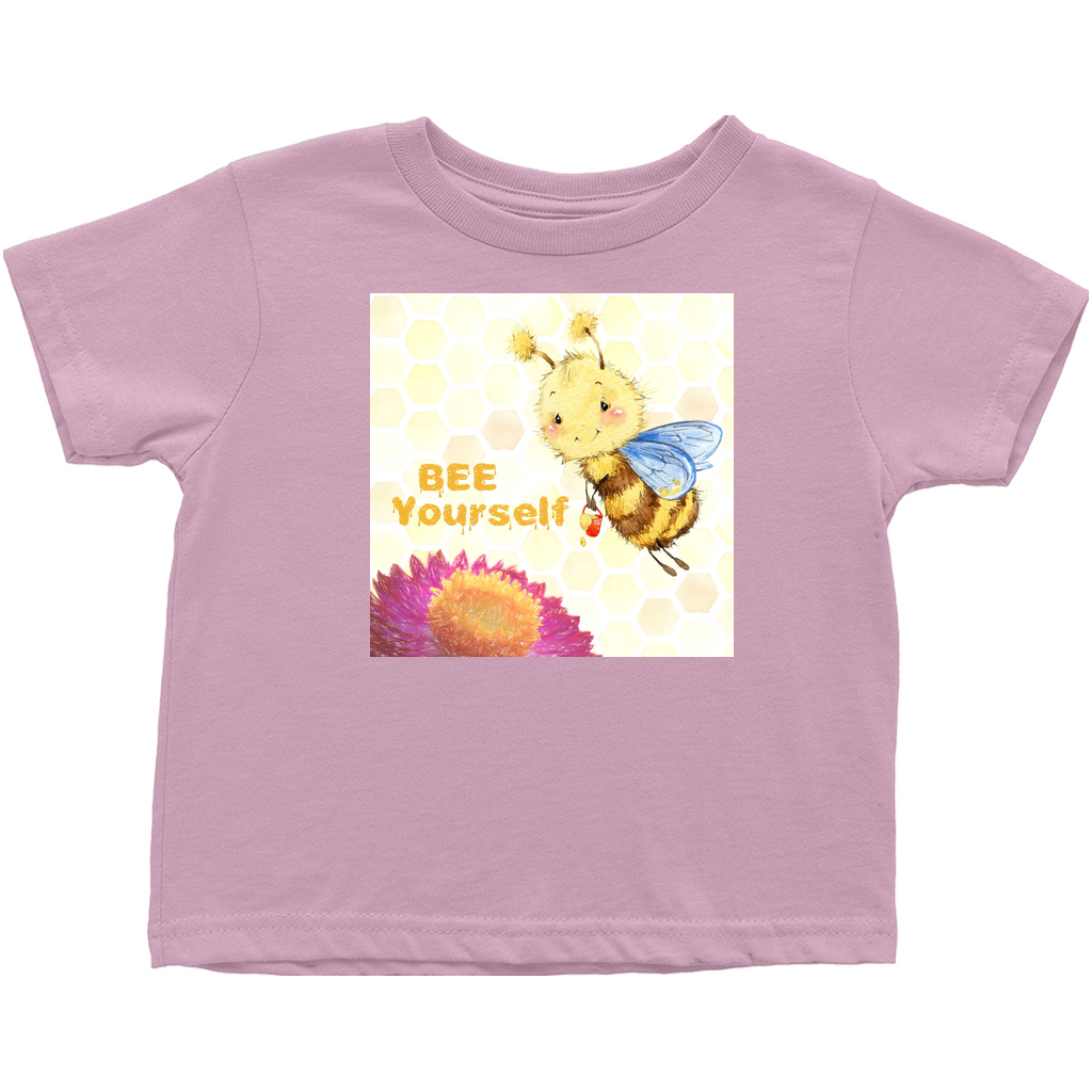 Pastel Bee Yourself Toddler T-Shirt Pink Baby & Toddler Tops apparel