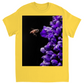 Buzzing Bee with Purple Flower Unisex Adult T-Shirt Daisy Shirts & Tops apparel Buzzing Bee with Purple Flower