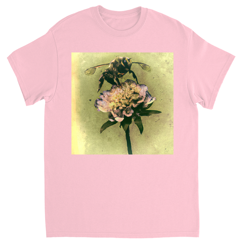 Paper Mache Bee 5 Unisex Adult T-Shirt Light Pink Shirts & Tops apparel Paper Mache Bee 5