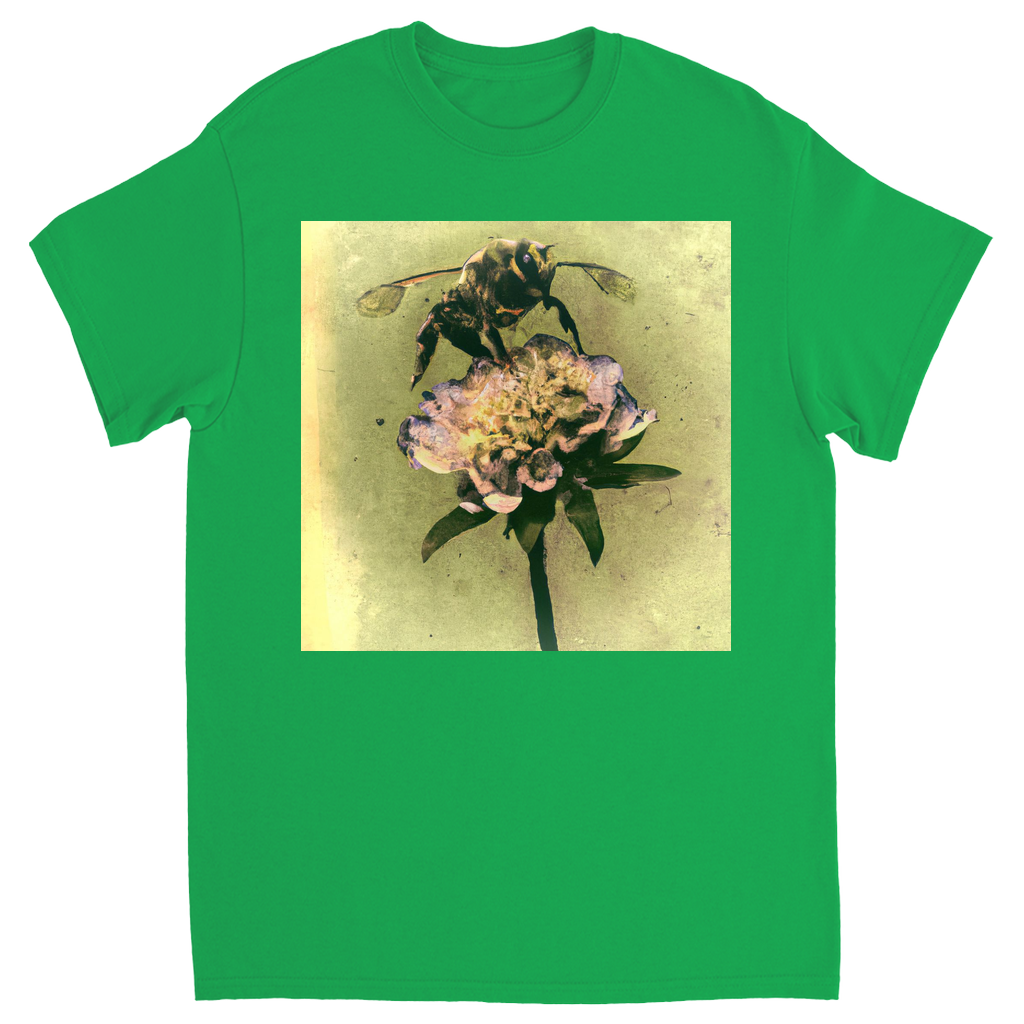 Paper Mache Bee 5 Unisex Adult T-Shirt Irish Green Shirts & Tops apparel Paper Mache Bee 5