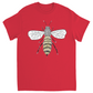 Furry Pet Bee Unisex Adult T-Shirt Red Shirts & Tops apparel