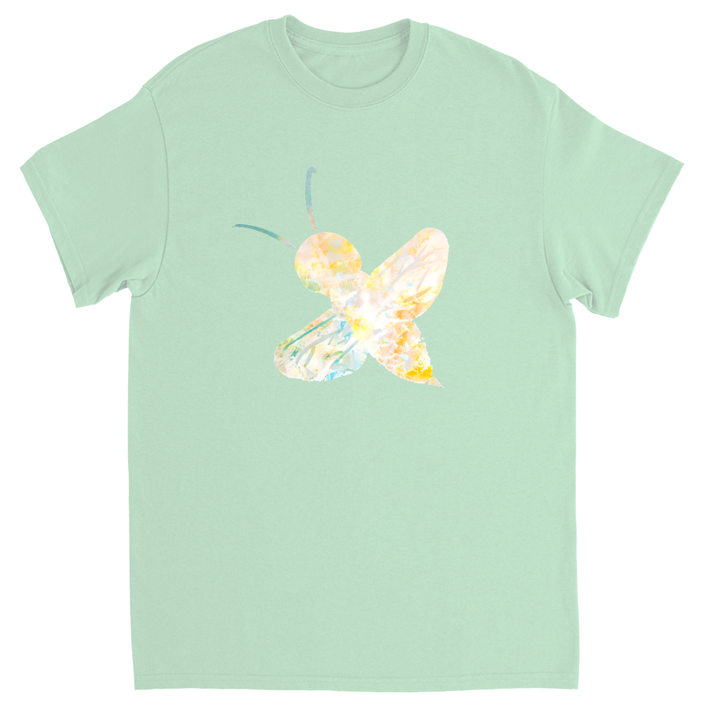 Abstract Sherbet Bee Unisex Adult T-Shirt Mint Shirts & Tops apparel