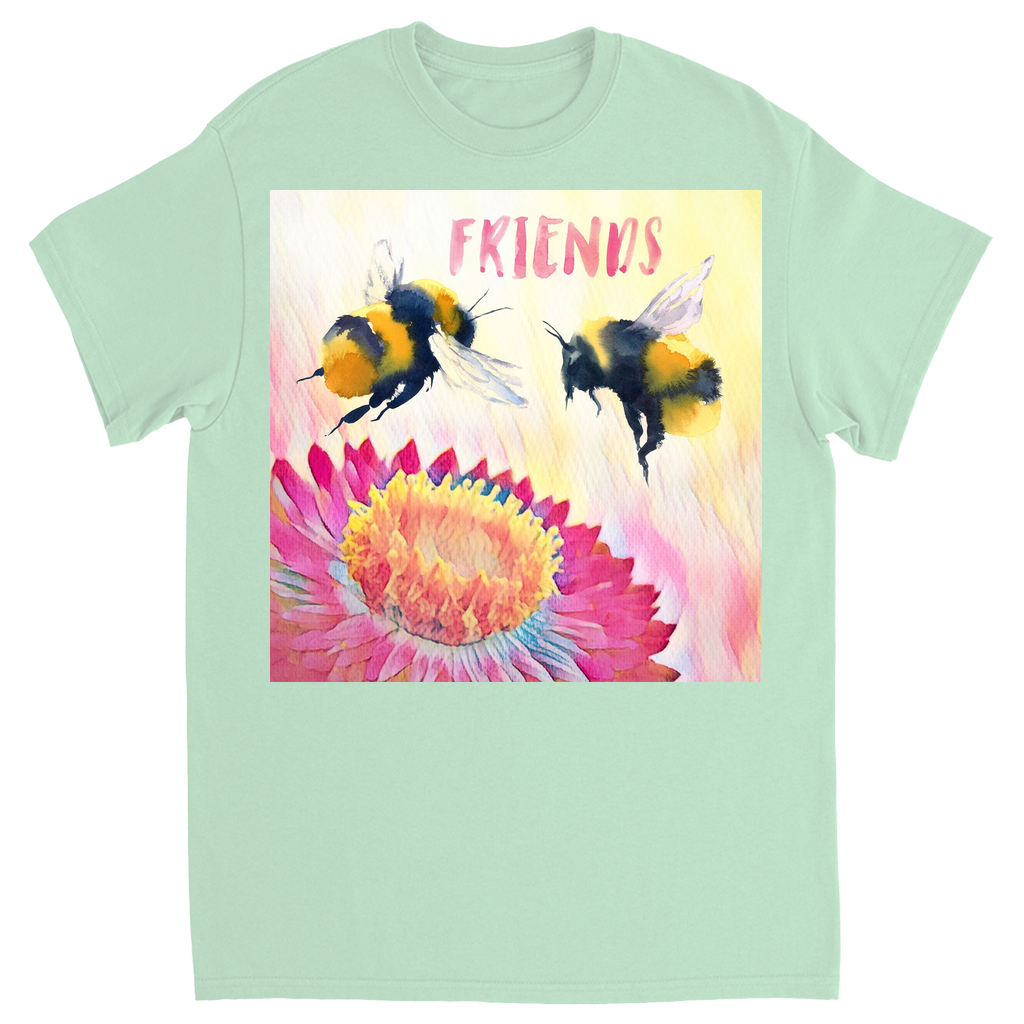 Cheerful Friends Unisex Adult T-Shirt Mint Shirts & Tops apparel
