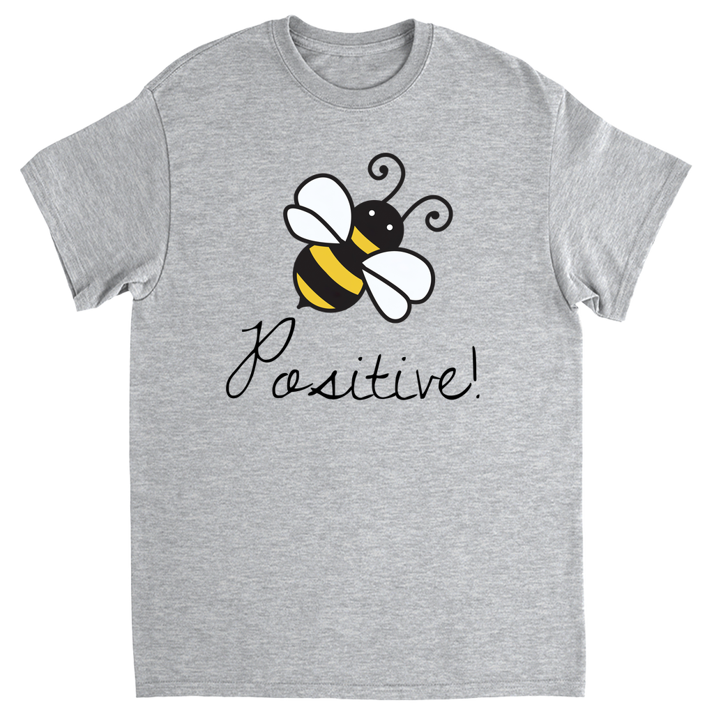 Bee Positive Unisex Adult T-Shirt Sport Grey Shirts & Tops apparel