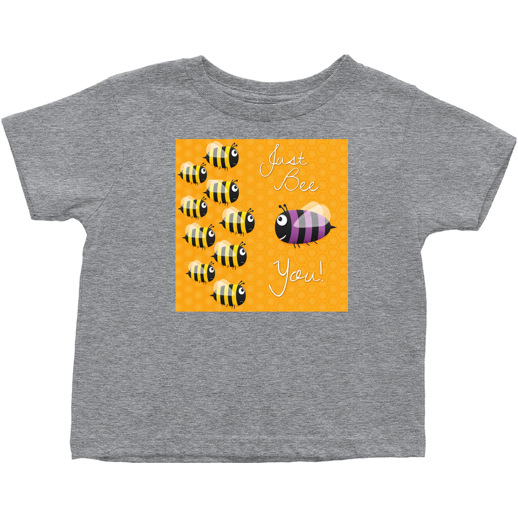 Just Bee You Toddler T-Shirt Heather Grey Baby & Toddler Tops apparel