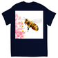 Rustic Bee Gathering Unisex Adult T-Shirt Navy Blue Shirts & Tops apparel