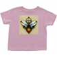 Blue Art Nouveau Bee Toddler T-Shirt Pink Baby & Toddler Tops apparel Blue Art Nouveau Bee