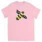 Graphic Bee Unisex Adult T-Shirt Light Pink Shirts & Tops