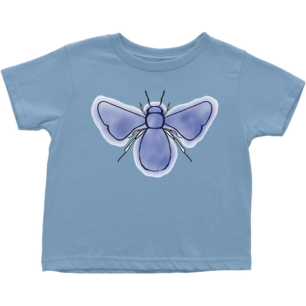 Blue Bee Toddler T-Shirt Light Blue Baby & Toddler Tops apparel