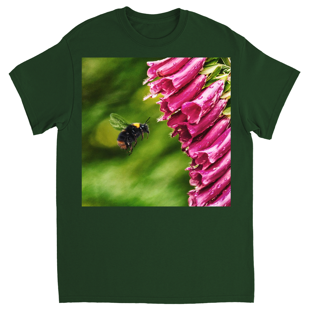 Bees & Bells Unisex Adult T-Shirt Forest Green Shirts & Tops apparel