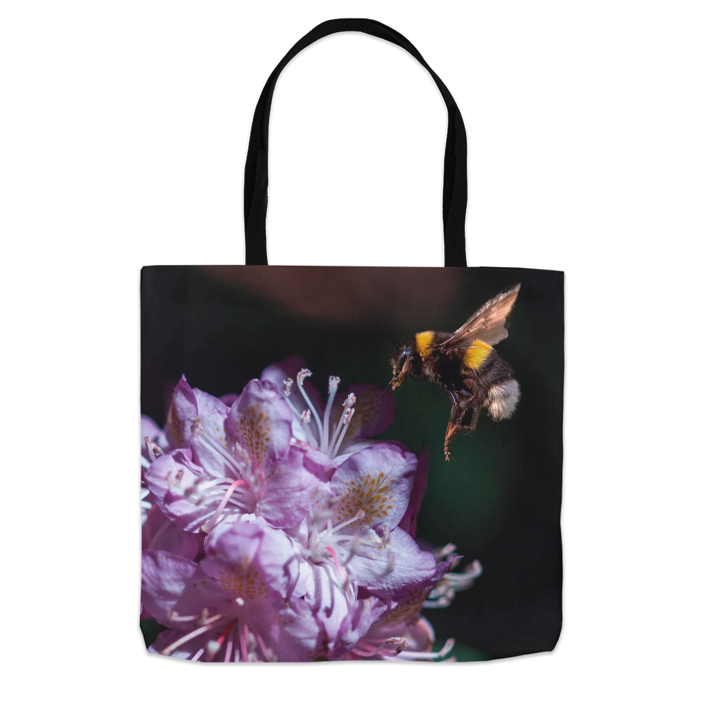 Violet Landing Tote Bag 16x16 inch Shopping Totes bee tote bag gift for bee lover gifts original art tote bag totes zero waste bag