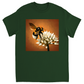 White Flower Welcoming Unisex Adult T-Shirt Forest Green Shirts & Tops apparel White Flower Welcoming