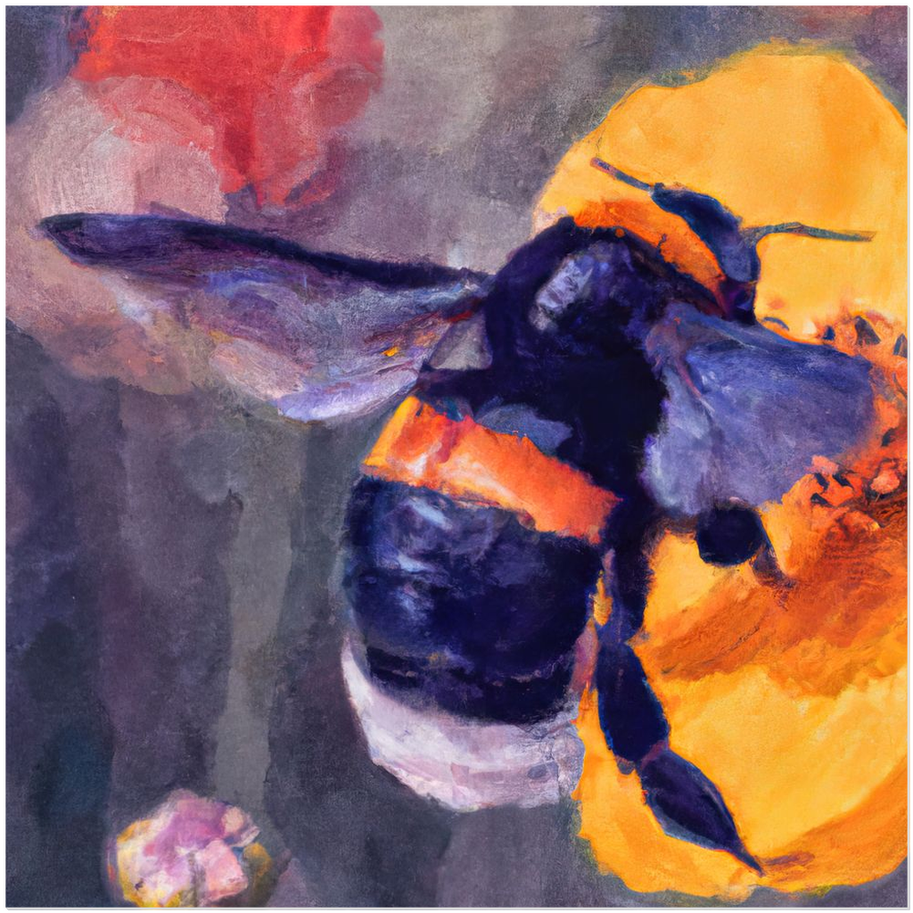 Color Bee 5 - Acrylic Print 20x20 inch Posters, Prints, & Visual Artwork Acrylic Prints Color Bee 5