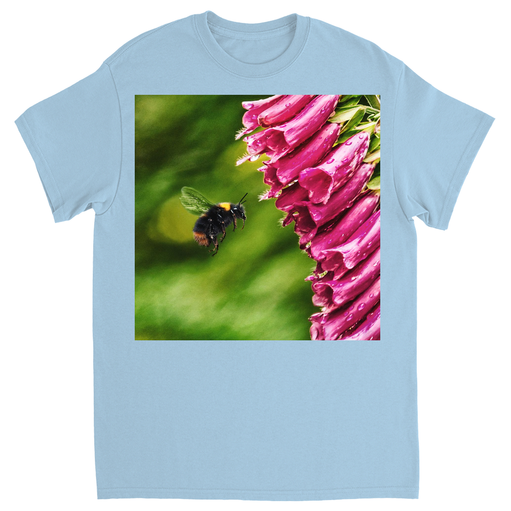 Bees & Bells Unisex Adult T-Shirt Light Blue Shirts & Tops apparel