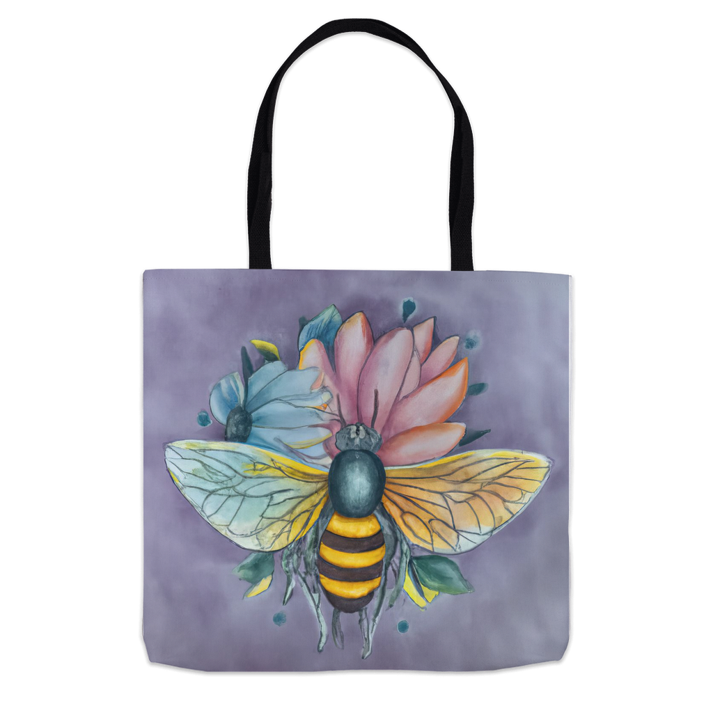 Pastel Dreams Bee Tote Bag Shopping Totes bee tote bag gift for bee lover original art tote bag Pastel Dreams Bee totes zero waste bag