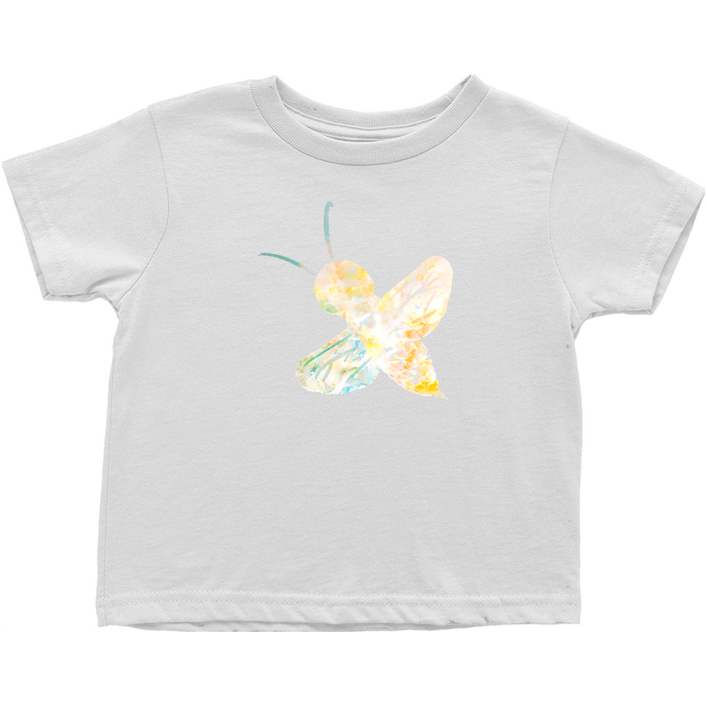 Abstract Sherbet Bee Toddler T-Shirt White Baby & Toddler Tops apparel