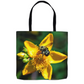 Sun Kissed Bee Tote Bag Shopping Totes bee tote bag gift for bee lover gifts original art tote bag totes zero waste bag