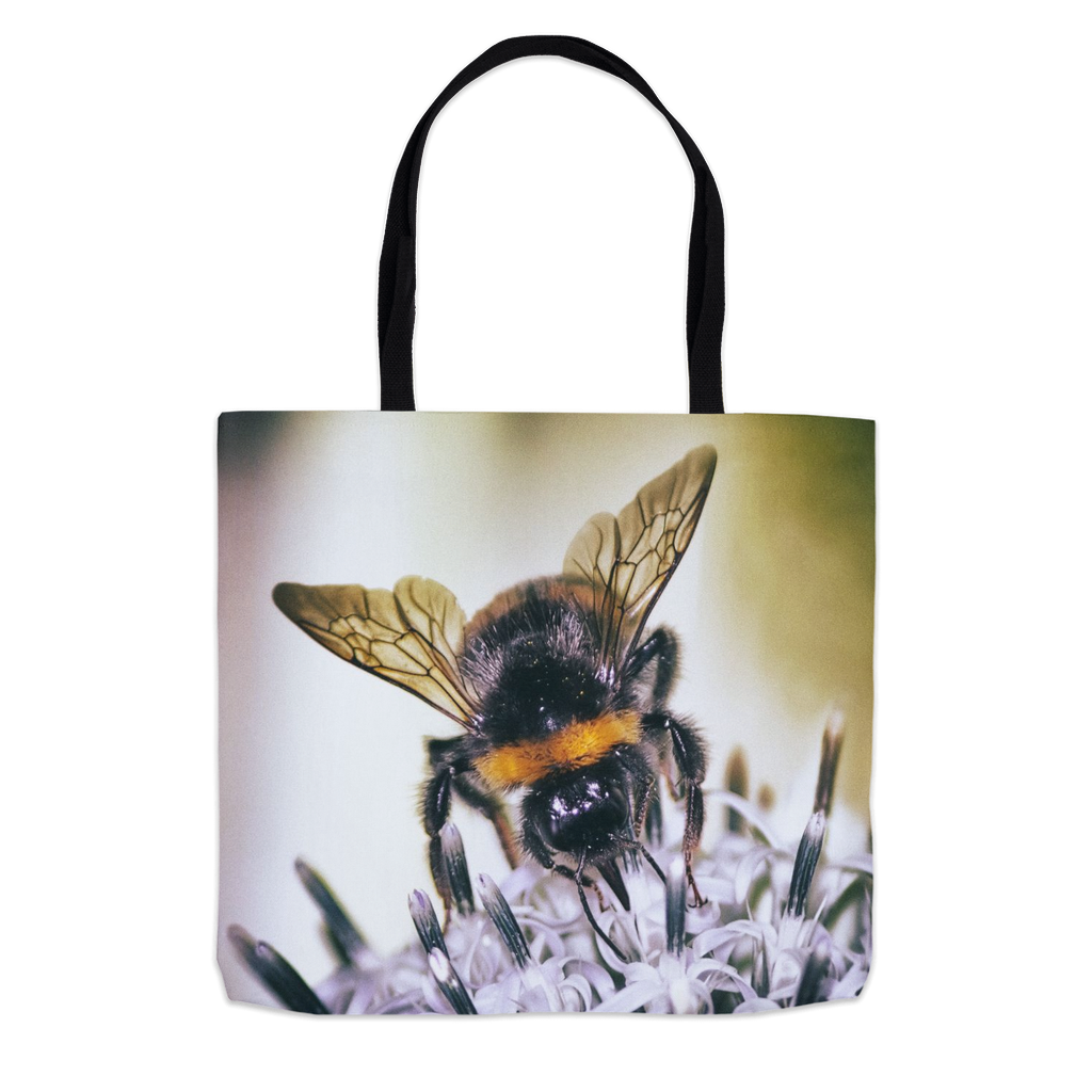Top of the Dangerous World Bee Tote Bag 13x13 inch Shopping Totes bee tote bag gift for bee lover gifts original art tote bag totes zero waste bag