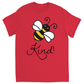 Bee Kind Unisex Adult T-Shirt Red Shirts & Tops apparel