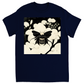 Vintage Japanese Woodcut Bee Unisex Adult T-Shirt Navy Blue Shirts & Tops apparel Vintage Japanese Woodcut Bee