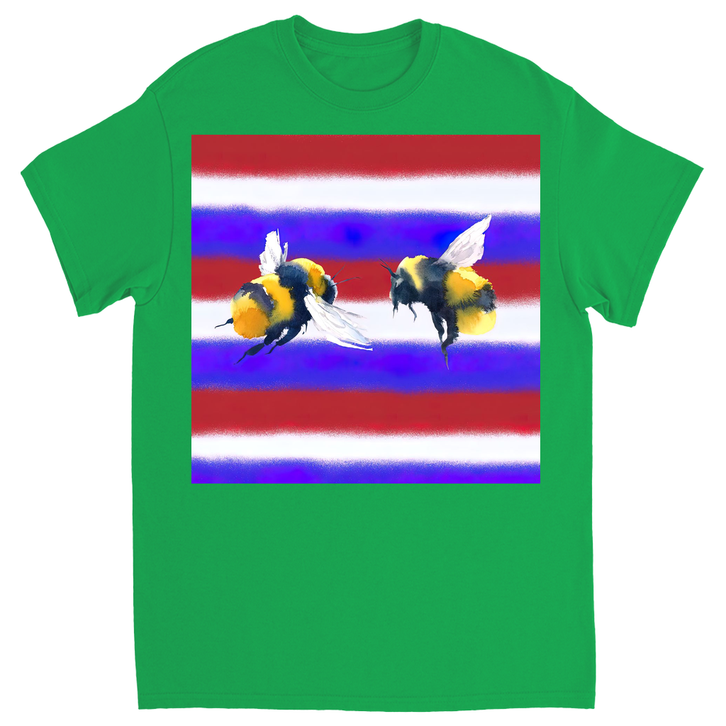 American Bees Unisex Adult T-Shirt Irish Green Shirts & Tops apparel