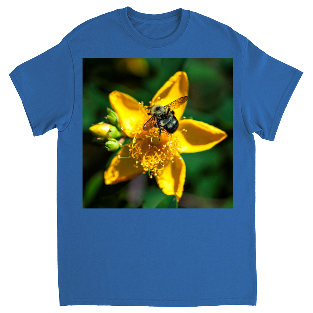 Sun Kissed Bee Unisex Adult T-Shirt Royal Shirts & Tops apparel