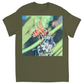 Delicate Job Painted Bee Unisex Adult T-Shirt Military Green Shirts & Tops apparel