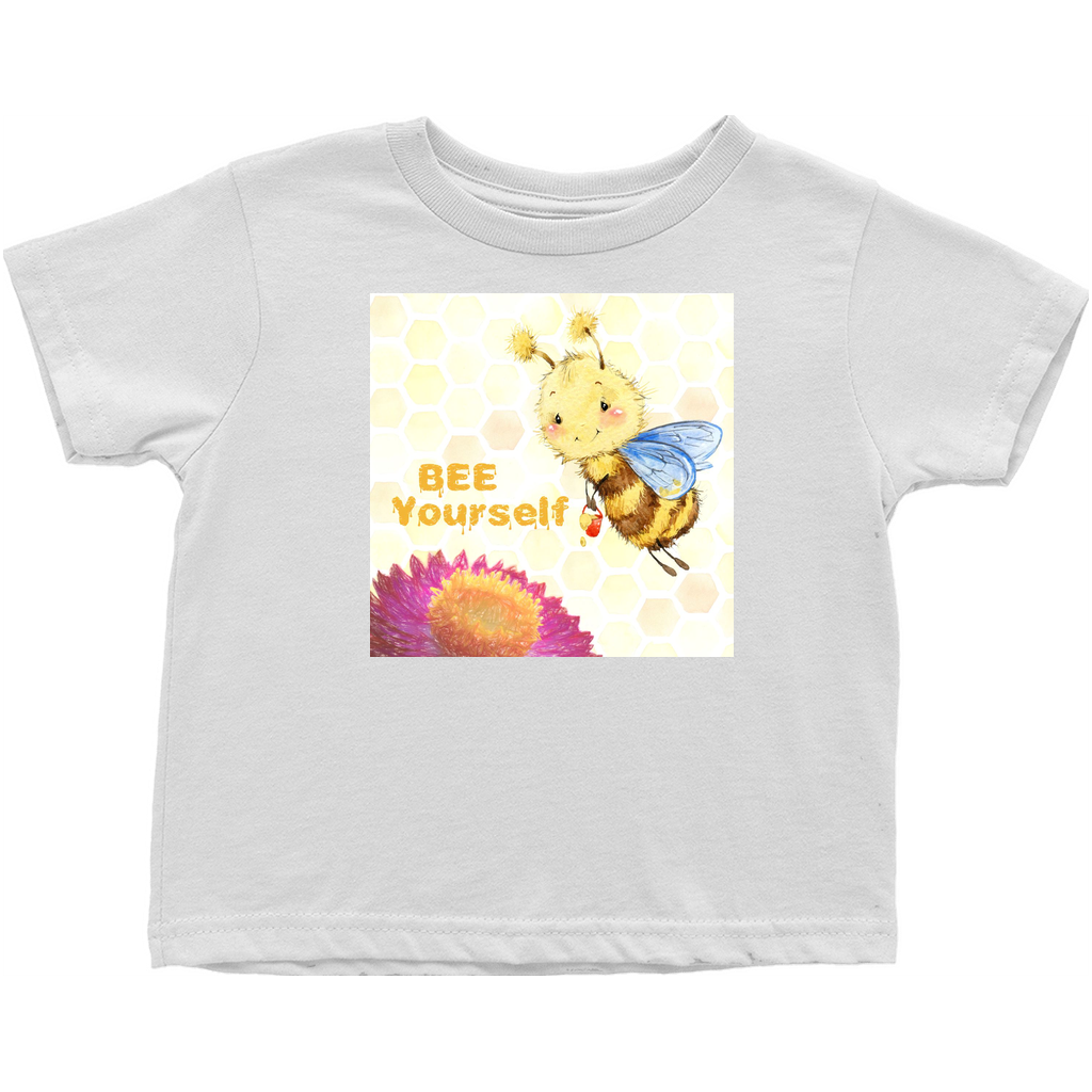 Pastel Bee Yourself Toddler T-Shirt White Baby & Toddler Tops apparel