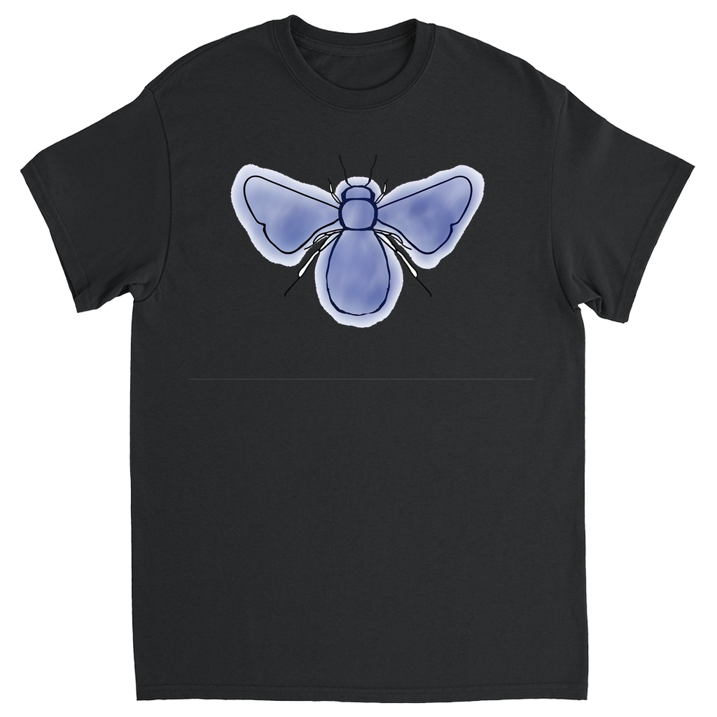 Blue Bee Unisex Adult T-Shirt Black Shirts & Tops apparel