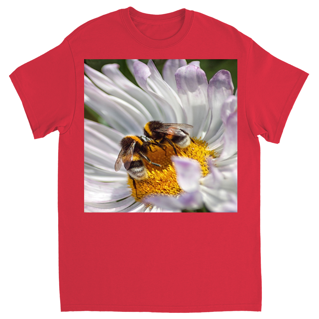 Bees Conspiring Unisex Adult T-Shirt Red Shirts & Tops apparel