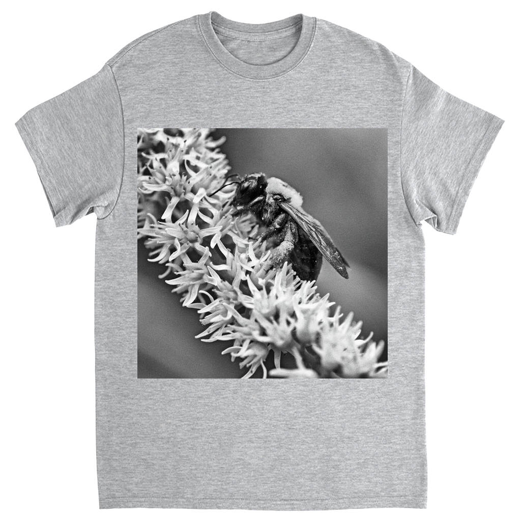 B&W Bee Unisex Adult T-Shirt Sport Grey Shirts & Tops apparel